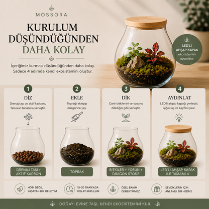 Mossora Terra™ | Kendin Yap Teraryum Seti